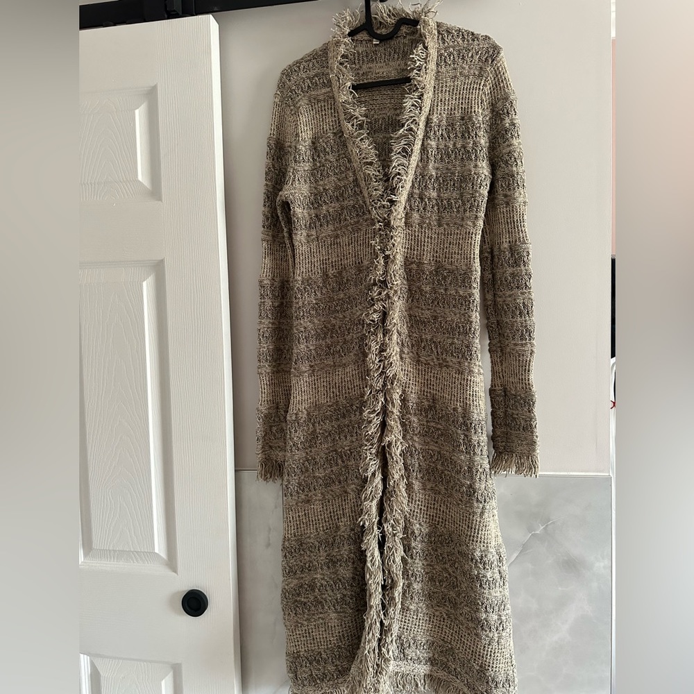 A long boho coat